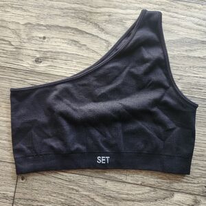 Set Active SculptflexPower Shoulder Sports Bra in Onyx Size S